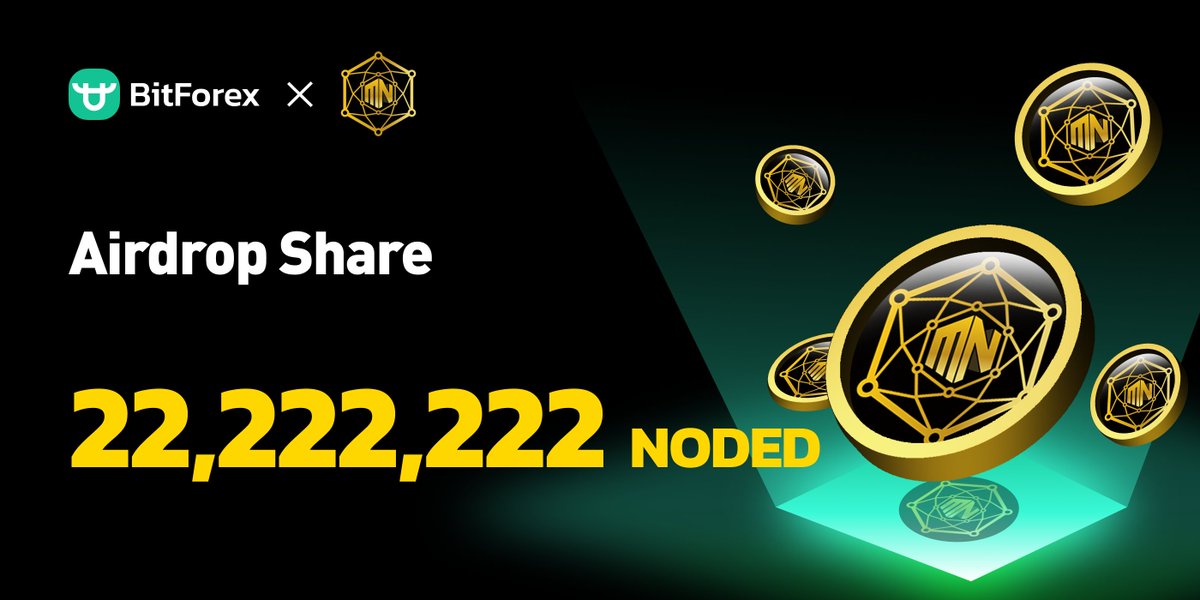 bitforexcom's tweet photo. #Airdrops Time💎

💰22,222,222 #NODED Prize pool!

⏰2023/10/25 17:30- 2023/11/08 17:30(GMT+8)

✅To Enter:
   1. Follow  @bitforexcom @masternoded1
   2. Like, RT, comment on this tweet https://t.co/sZRumtngl6
   3. Join Telegram:
🔹BitForex ✈️ https://t.co/gVY9hlaeIq
🔹MASTERNODED✈️ https://t.co/L2tVVaZ3kQ

#BitForex #MASTERNODED #Giveaway