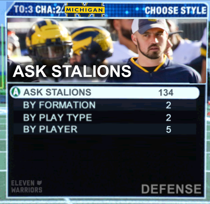 You've heard of Ask Corso, but what about Ask Stalions? The new feature — by popular demand — will be added to the Michigan playbook in EA Sports College Football 2024.