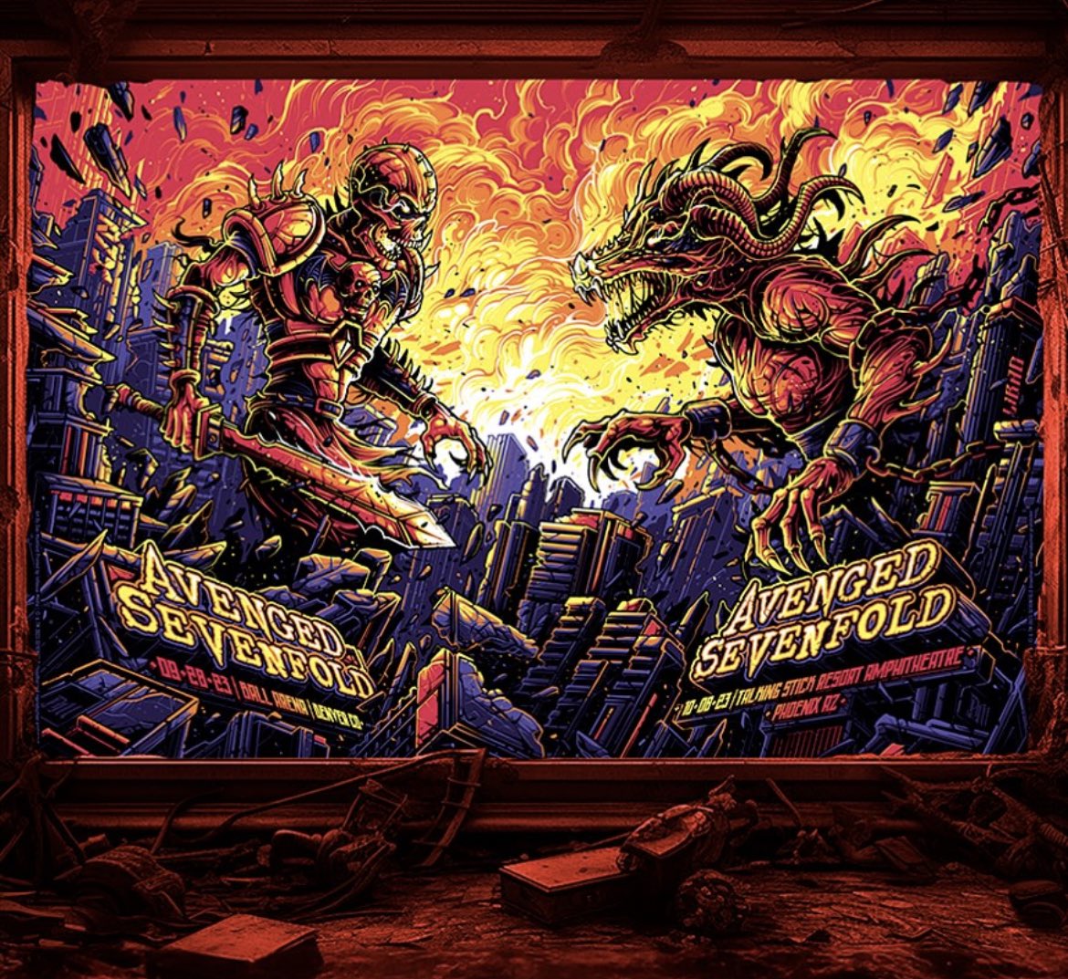 10-08-23 Phoenix, AZ
<a href="/TheOfficialA7X/">Avenged Sevenfold</a> 
🎨<a href="/Danmumforddraws/">Dan Mumford</a>