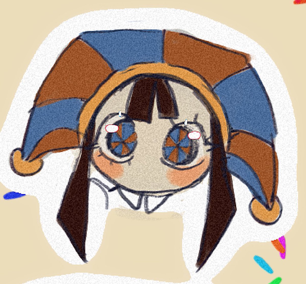 pandelia__'s tweet photo. pomni from #TheAmazingDigitalCircus ! https://t.co/1vZYmVbdma