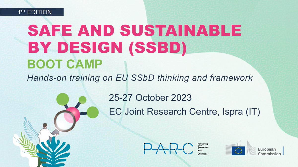 Cath_Simoneau's tweet image. Hundreds of substances can be harmful ⚠️
❓How to design safer chemicals?
 
@EU_ScienceHub launches the 1st 'Safe and sustainable by design' Boot Camp, in collaboration with @PARC_chemicals
 
👉 More on EC SSbD Framework   europa.eu/!Tp3gDD
#Science4Policy  #SSbD