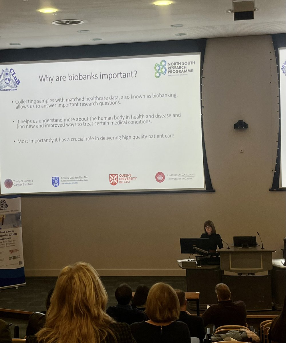 Thoracic Oncology out in force today at the <a href="/CluB_Cancer1/">CLuB</a> Symposium with wonderful talks from <a href="/VolgaMSaini/">Volga M Saini</a> <a href="/oner_ez/">Ezgi Oner</a> and Sinéad Hurley! 
Super talks from three superwomen doing incredible research in the #liquidbiopsy space🩸
<a href="/kathygately1/">Kathy Gately</a> <a href="/CancerInstIRE/">Trinity St James's Cancer Institute</a> <a href="/TCDTMI/">TTMI - Trinity Translational Medicine Institute</a> <a href="/targtlungcancer/">TargetLungCancer</a>