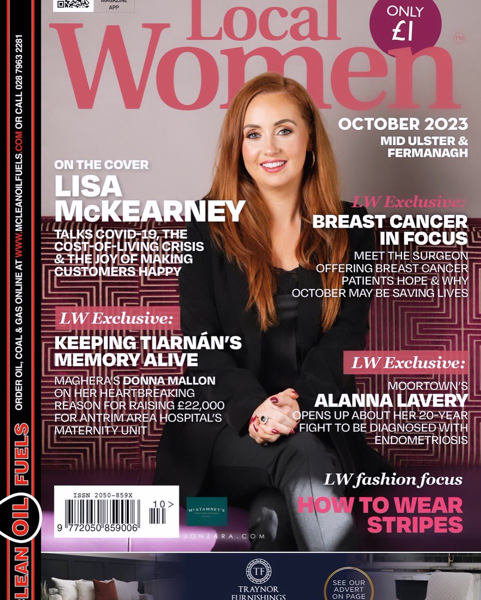 Read our interview with Dungannon’s Lisa McKearney where she talks about her journey from Tipperary to Dungannon via Australia! 

We also have exclusive stories on Donna Mallon and her phenomenal fundraising &amp; Moortown’s Alanna Laverty’s excruciating experience of endometriosis.
