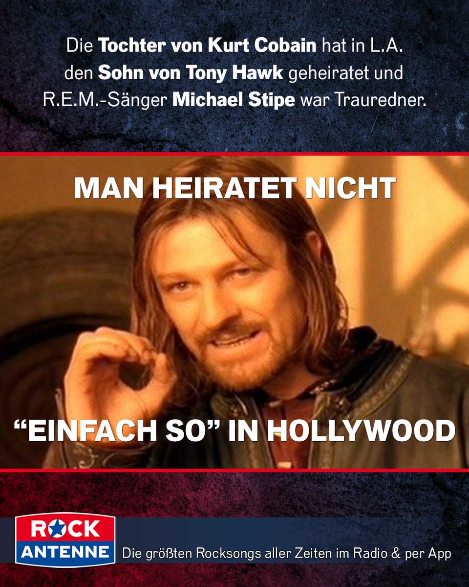 One does not simply get married in Hollywood... 🤪All the best to #FrancesBeanCobain and #RileyHawk - they start their married life with the coolest wedding of the year for sure! 🤘😎