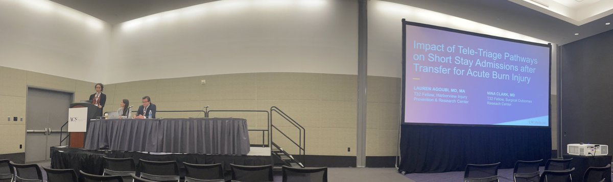 Nina Clark, MD, MS (@clarkninam) on Twitter photo <a href="/laurenagoubi/">Lauren Agoubi</a> crushing it up on the #ACSCC23 podium! Tele-triage at <a href="/harborviewmc/">Harborview Medical Center</a> <a href="/uwgensurgres/">UW General Surgery Residents</a> reduced short stay admissions after transfer for burn injuries. Out in JACS now!
journals.lww.com/journalacs/abs… <a href="/laurenagoubi/">Lauren Agoubi</a> crushing it up on the #ACSCC23 podium! Tele-triage at <a href="/harborviewmc/">Harborview Medical Center</a> <a href="/uwgensurgres/">UW General Surgery Residents</a> reduced short stay admissions after transfer for burn injuries. Out in JACS now!
journals.lww.com/journalacs/abs…