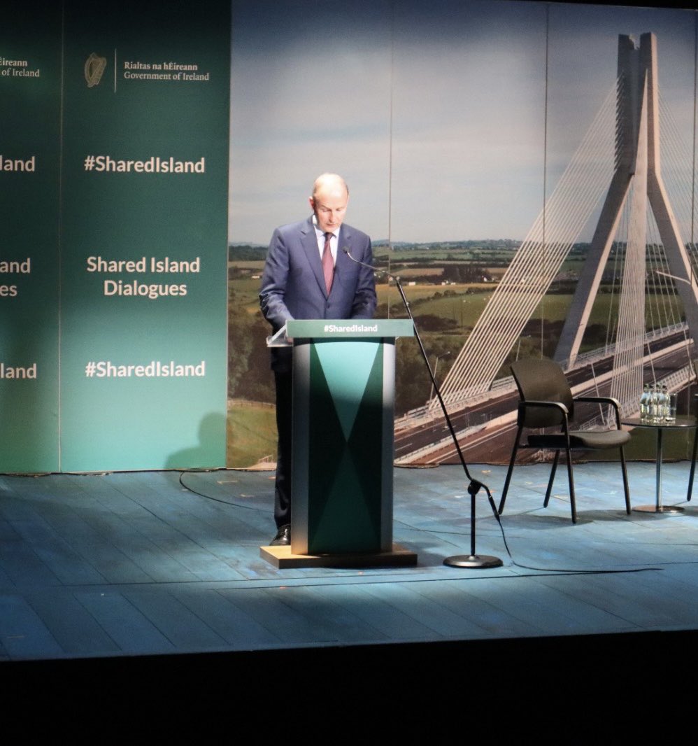 MichealMartinTD's tweet photo. Pleased to join today’s #SharedIsland dialogue ‘accommodating national identities’ in the Abbey Theatre – a subject fundamental to how we share this island today, and in the future. https://t.co/JKWaDm0ZsY