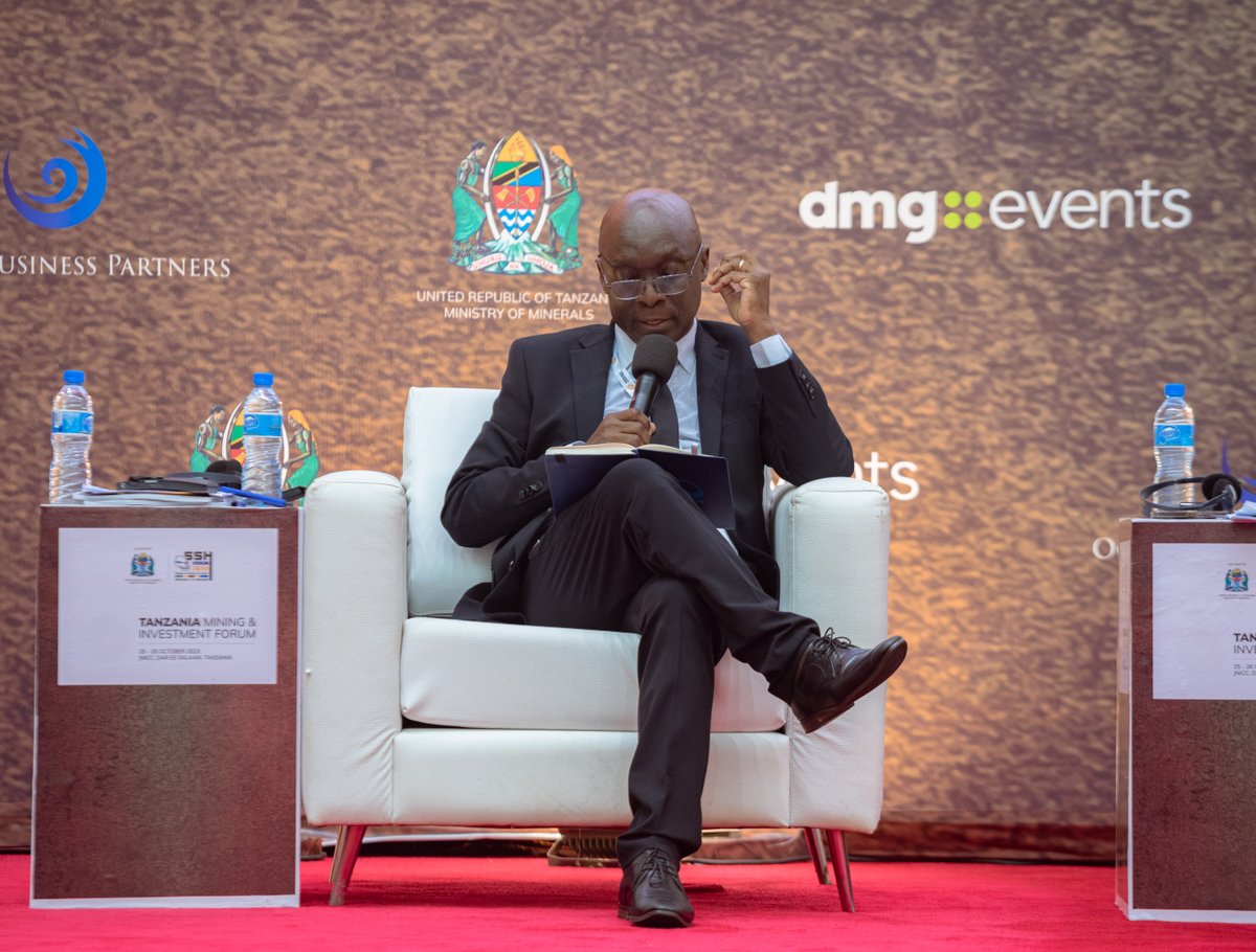 tmifevent's tweet photo. Next up we had our second session of the, a Panel of Discussion about Mining Technology, Innovation, Smart Mining and Mineral Exploration: Perspectives on the Sector’s Future. 

#TMIF2023 #TanzaniaMiningInvestmentForum #Mining #Tanzania #dmgevents https://t.co/3pNt28p8Ky