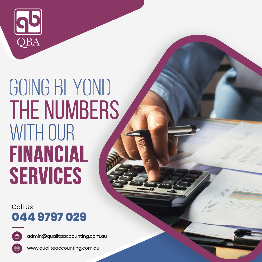 Unlock the true potential of your #business with our comprehensive #financialservices. We're not just crunching numbers; we're charting your path to #success!

Visit: qualitaaccounting.com.au

#QualitaBusinessAccounting #smallbusinessaccounting #BusinessSuccess #businessadvice