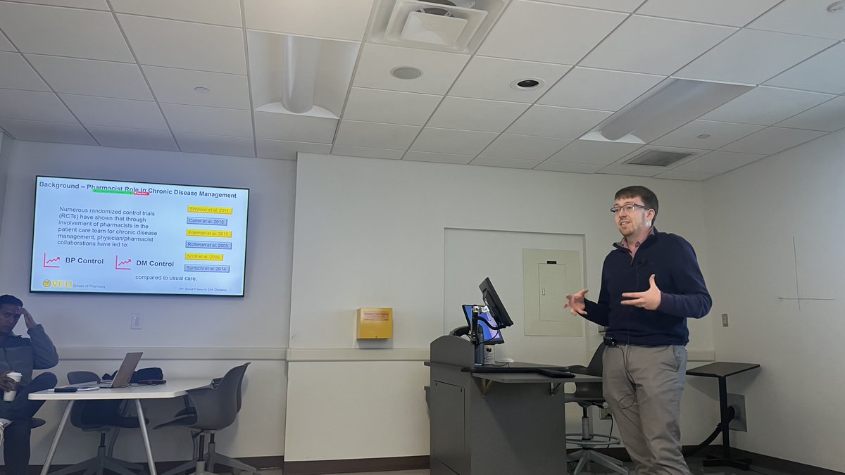Center for Pharmacy Practice Innovation (@vcupharmacycppi) on Twitter photo We loved having #CPPI and <a href="/VCUPharmacy/">VCU School of Pharmacy</a> alumnus, <a href="/tdewagner/">Tyler Wagner</a>, return for our #CPPISeminar to discuss latest research highlighting the crucial role pharmacists play in diabetes management!
Miss a seminar? Head over to our website to stay up to date: bit.ly/CPPISeminarsAr… We loved having #CPPI and <a href="/VCUPharmacy/">VCU School of Pharmacy</a> alumnus, <a href="/tdewagner/">Tyler Wagner</a>, return for our #CPPISeminar to discuss latest research highlighting the crucial role pharmacists play in diabetes management!
Miss a seminar? Head over to our website to stay up to date: bit.ly/CPPISeminarsAr…
