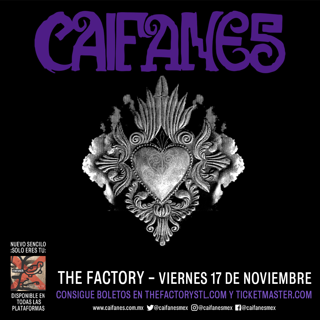 DiarioSTL's tweet photo. 🎸 Los Caifanes en Concierto en St. Louis! Oportunidad única de presenciar este legendario grupo en @TheFactorySTL el Próximo 17 de Noviembre (Viernes). ¡Boletos ya a la venta!
Obtén tus boletos aquí:
https://t.co/AYEnKlKrXB https://t.co/s7pyYRBYlt