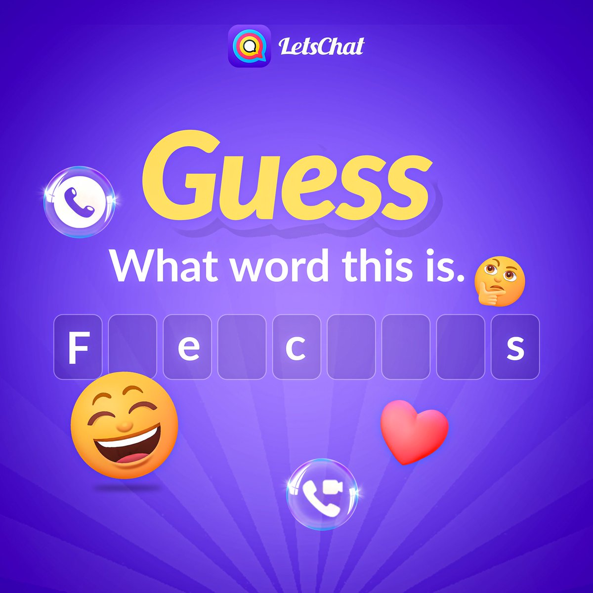 Happy_luckyyyyy's tweet photo. Drumroll please... The secret word is FreeCalls!

#Riddlethis #SaveAirtime #LetsChat #funday #lightupyourday #workday  
Download LetsChat 👇
https://t.co/Vw2QYWrnPz
LetsChat is here to stay 🥳💃💃💃 https://t.co/vxyBJR0dhV