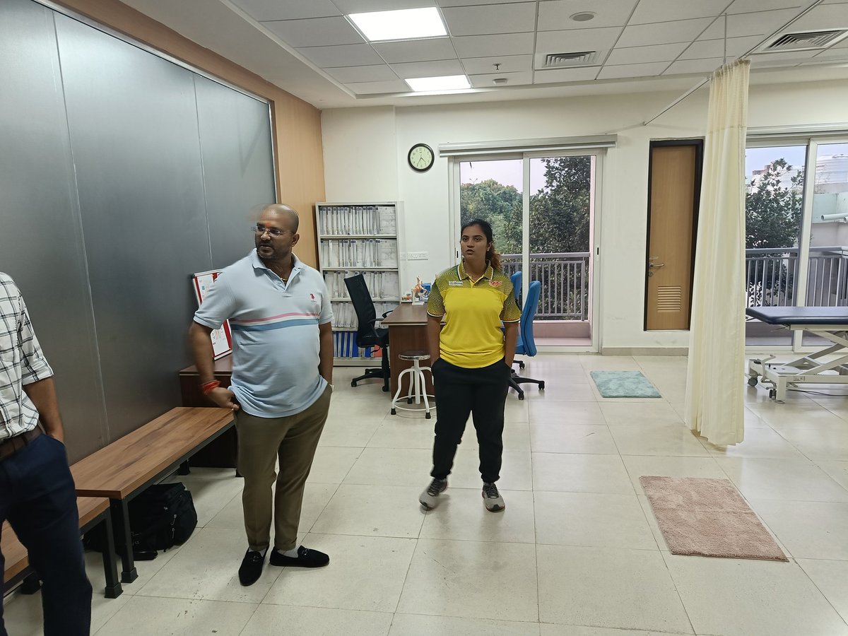 SAI hockey high performance manager Shri Piyush Kumar Dubey paid a visit to our HPC along with Shri Nilesh Shetty, Head Sports Management &amp; Development Hockey, DSYS, Odisha.He was pleased with the amenities at the HPC building and expressed gratitude to the Odisha government.