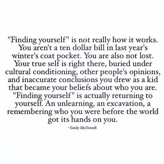 Who were you before everything and are you able to go back to that without fear? 🤔

Repeat after me, " I embrace my uniqueness and individuality. I release the need to confirm to others' expectations and live authentically." ❤️
