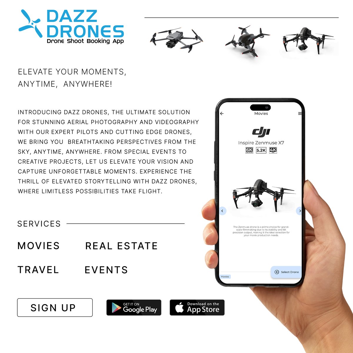DazzDrones's tweet photo. Introducing Dazz Drones, A Drone Shoot Booking App
Elevate your vision, book your flight, and capture the extraordinary!πΈ
DOWNLOAD NOW: https://t.co/nZyEL1JdWi
#dazzdrones #droneservices #aerialphotography #dronephotography #dronevidoegraphy #dronetechnology #travel #realestate https://t.co/nduqrdxncD