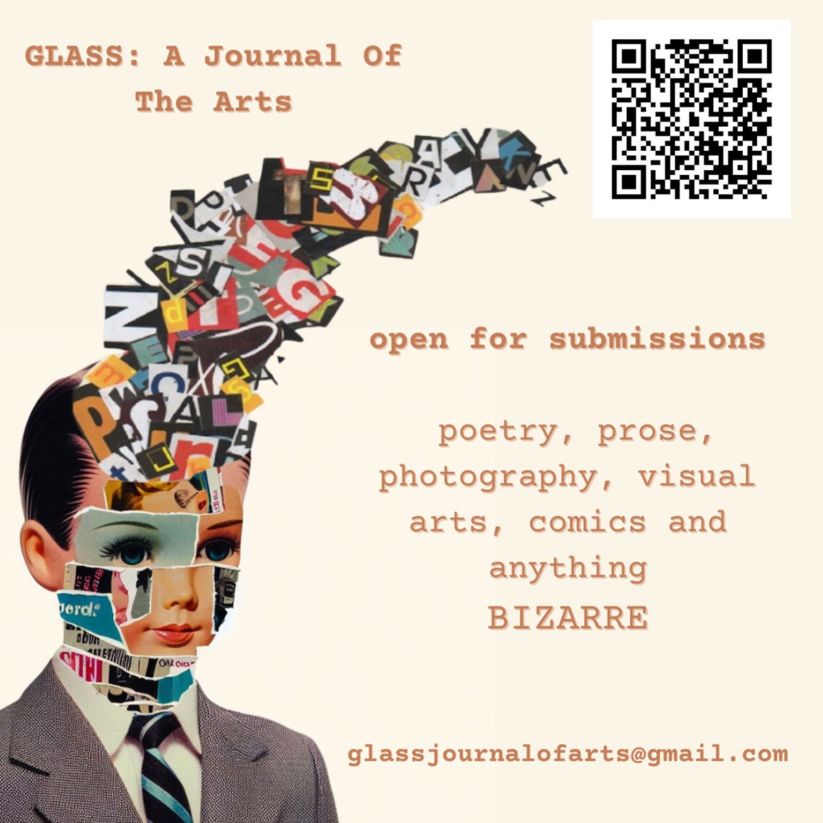 Introducing a new Manchester based zine focusing on contemporary, avant garde and metaphysical poetry/prose. 📖

Submissions are open and you can enter on the website below!

🔗glassjournalofarts.wixsite.com/glass--a-journ…