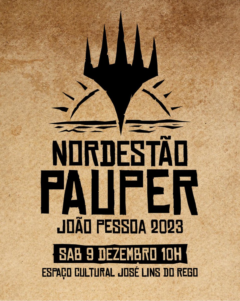AsaBranca_MTG's tweet photo. Um sonho prestes a se realizar. Divulguem, espalhem a noticia, vem ai o NORDESTÃO PAUPER 2023!!! Mais noticias em breve. #MTG #PAUPER https://t.co/hVMV2iAB3I