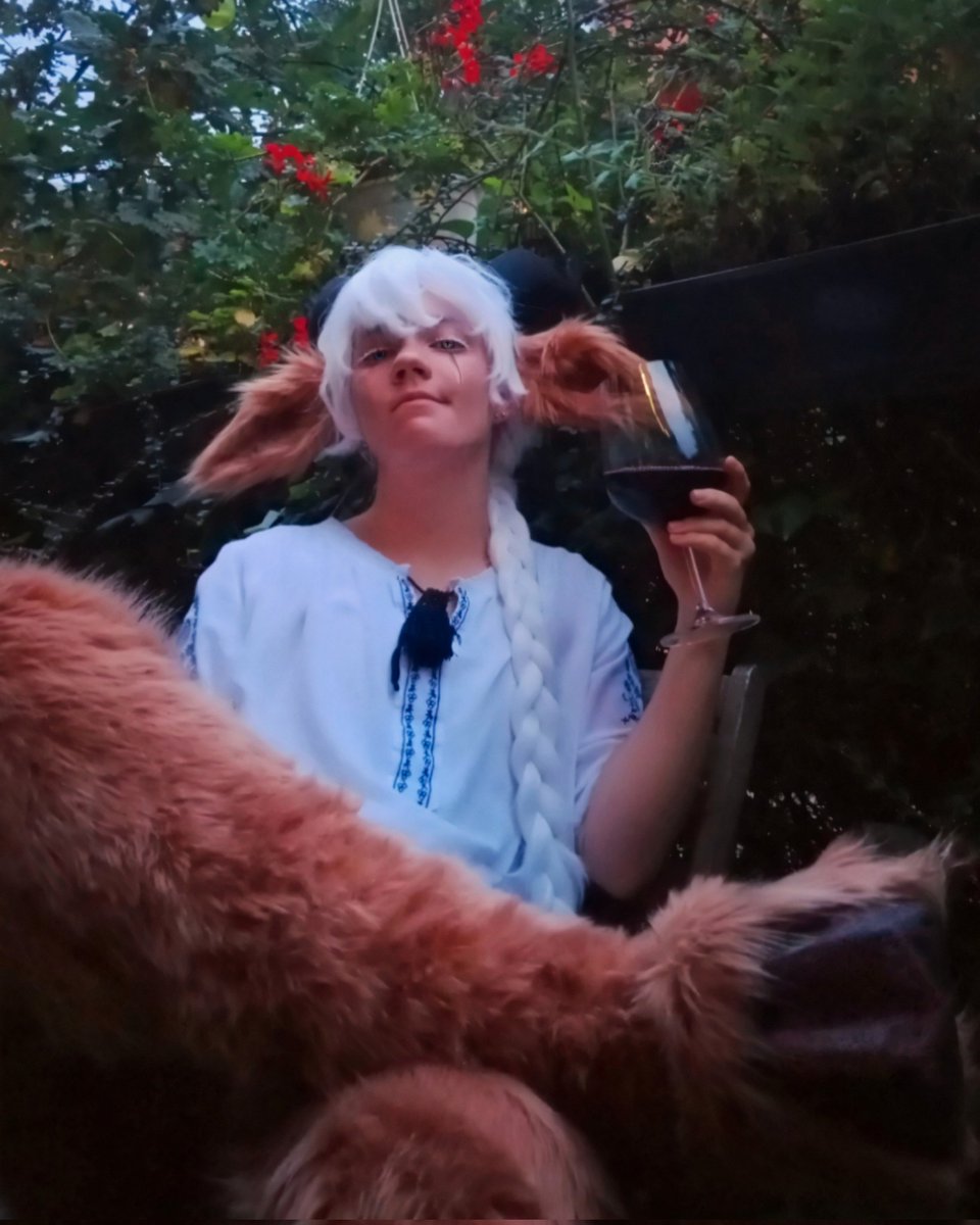 shakalyuki's tweet photo. for now i have a satyr Gogol for you guys!! the original satyr cosplay made itself into a collab of bsd charakters as creatures!

why say you shouldnt drink if turning water into wine huh https://t.co/QZ2DohbUDe