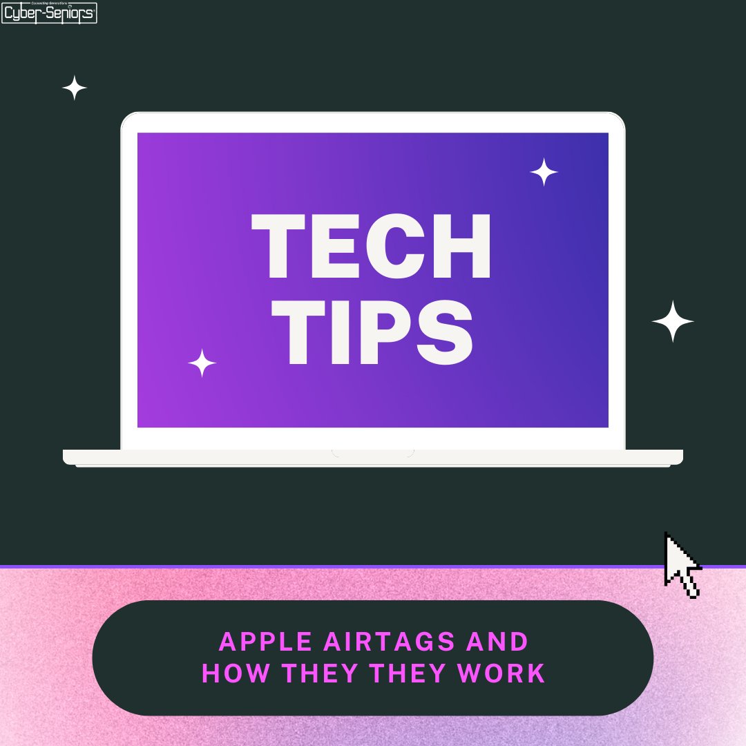cyberseniors's tweet photo. TECH TIP TUESDAY! ⚪️ Are you curious about Apple Airtags and how to use them? This guide could be useful to help in not losing your precious things! https://t.co/EBaoJEcGl5