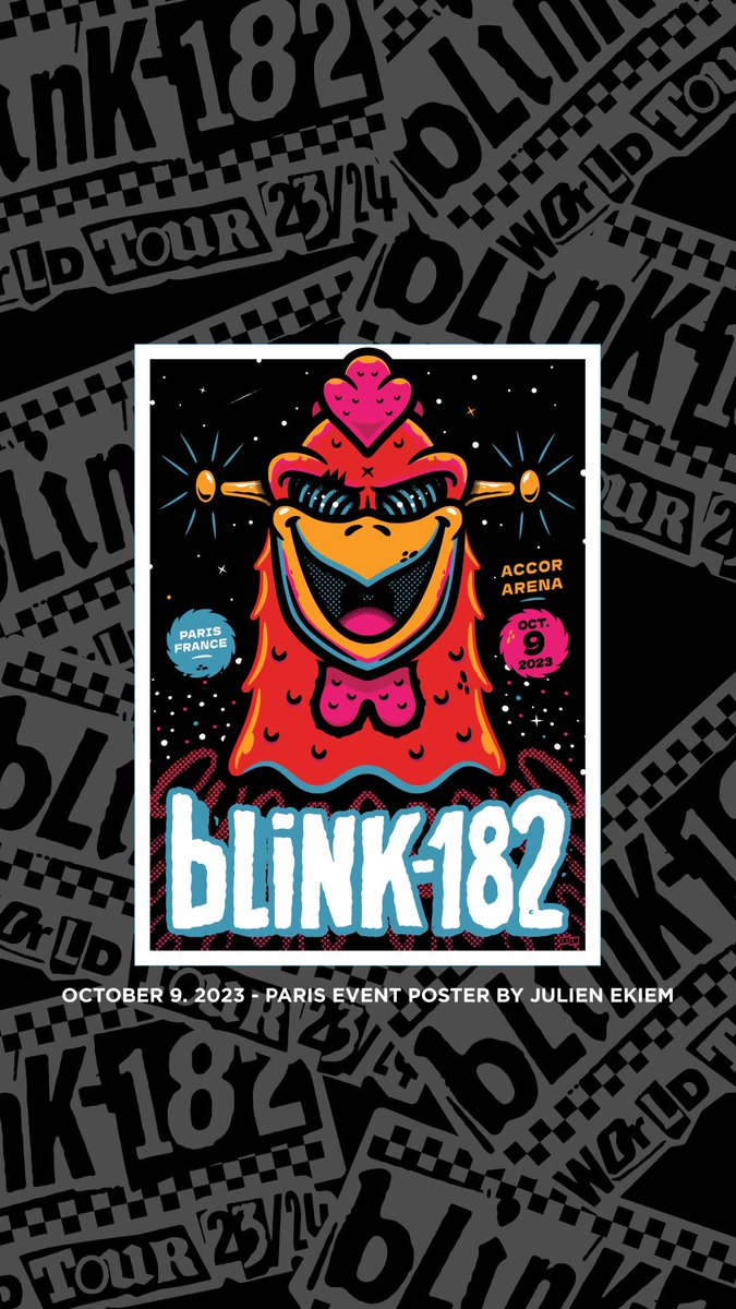 10-09-23 Paris, FR
<a href="/blink182/">blink-182</a> 
🎨<a href="/Ekiemone/">Julien Ekiem</a>