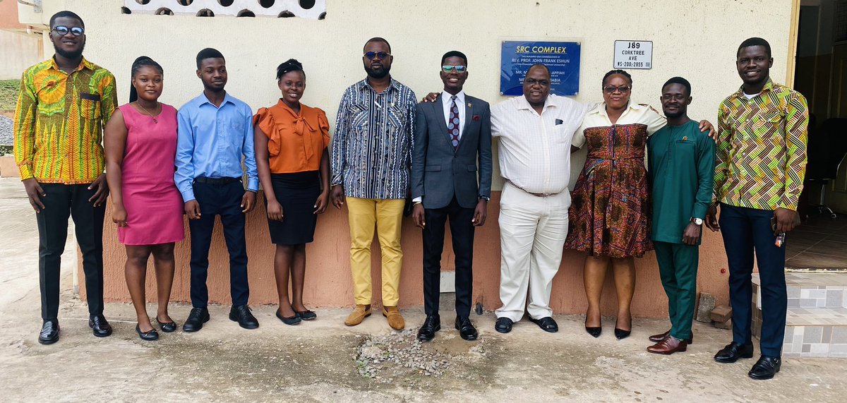 The <a href="/ttusrc_/">TTU SRC</a> had the privilege to engage the Dean of Students'
Affairs of  <a href="/ChinhoyiCUT/">Chinhoyi University</a> <a href="/Enactus_CUT/">Enactus Chinhoyi University of Technology</a>, Zimbabwe on his 2weeks visit to <a href="/OfficialTTU/">Takoradi Technical University</a>.  Both sides shared their own ways of doing things and possible means of adopting one’s system. <a href="/edmnangagwa/">President of Zimbabwe</a> <a href="/Voice_of_Ghana/">𝐕𝐎𝐈𝐂𝐄 𝐌𝐄𝐃𝐈𝐀</a>