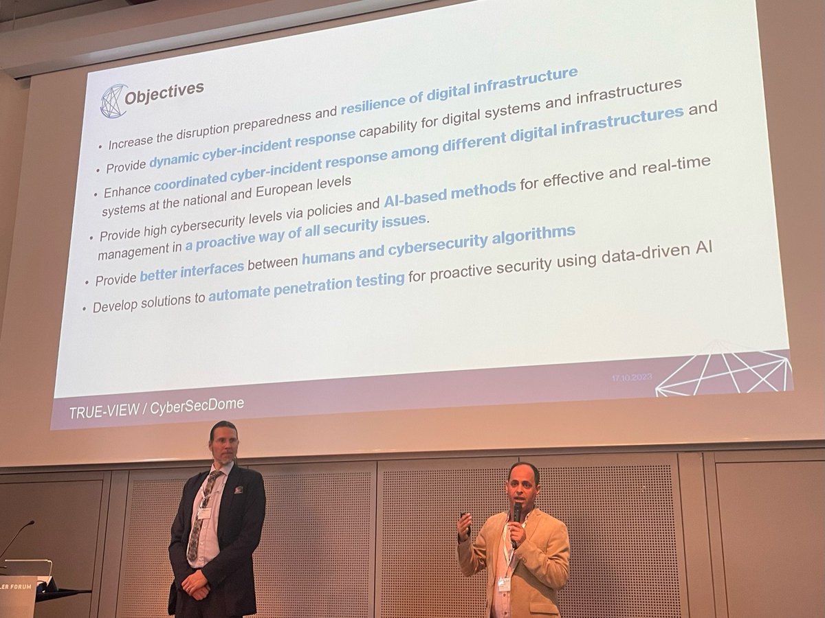 CyberSecDome - EU project tweet media