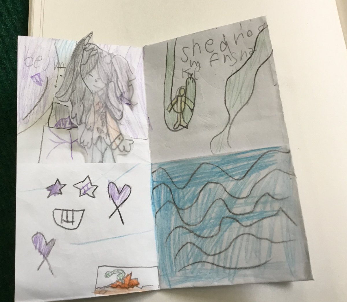 GMPSclass2LP's tweet photo. ⭐️We have been creating our own story book in Year 2. We had to draw and trace our own character and then create a world for them to live in ⭐️ https://t.co/piYE4lPQYC