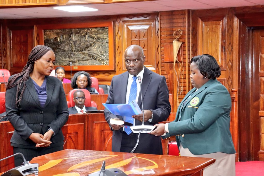 NACommitteeKE's tweet photo. Ambassadorial nominee Mr. Peter Munyiri (New Delhi, India) appears before the Committee for vetting 
#13thParliament https://t.co/nDbvpP9kq7
