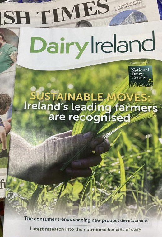 Pick up your copy of Dairy Ireland in today’s @IrishTimes! 

In association with the @NDC_ie, Dairy Ireland aims to drive awareness of this innovative, and important, industry.

#industry #consumertrends #nutrition #research #sustainability #dairy #farmers #dairyfarmers