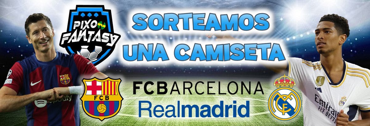 🎁👕Esta semana 𝙨𝙤𝙧𝙩𝙚𝙤 𝙚𝙨𝙥𝙚𝙘𝙞𝙖𝙡
#Clasico ❤️💙🤍

🔄Solo tienes que RT
👉🏼Seguirnos
⚽Acertar el resultado entre <a href="/FCBarcelona/">FC Barcelona</a> y <a href="/realmadrid/">Real Madrid C.F.</a> (0-0 no es válido), y nombrar al último goleador del partido

🍀Mucha suerte!
☑️Si hay más acertantes se hará sorteo entre ell@s