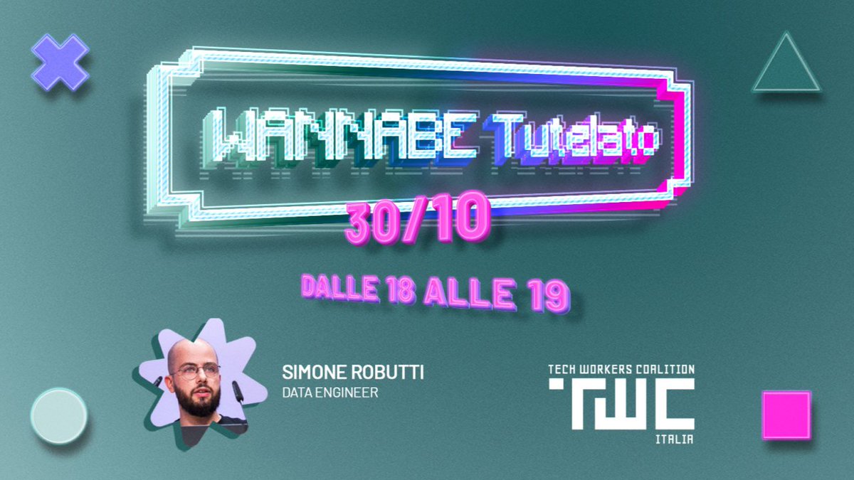 twcitalia's tweet image. 👾Lavori in ambito IT e non conosci la differenza tra i diversi CCNL? HR feat ICT e TWC si uniscono per aiutare i #techworkers a sopravvivere alla burocrazia.

Discuteremo di questo e altro il 30 ottobre alle 18 con Lavoro Digitale Italia. Registrati qui👇
starthubconsulting.zoom.us/webinar/regist…