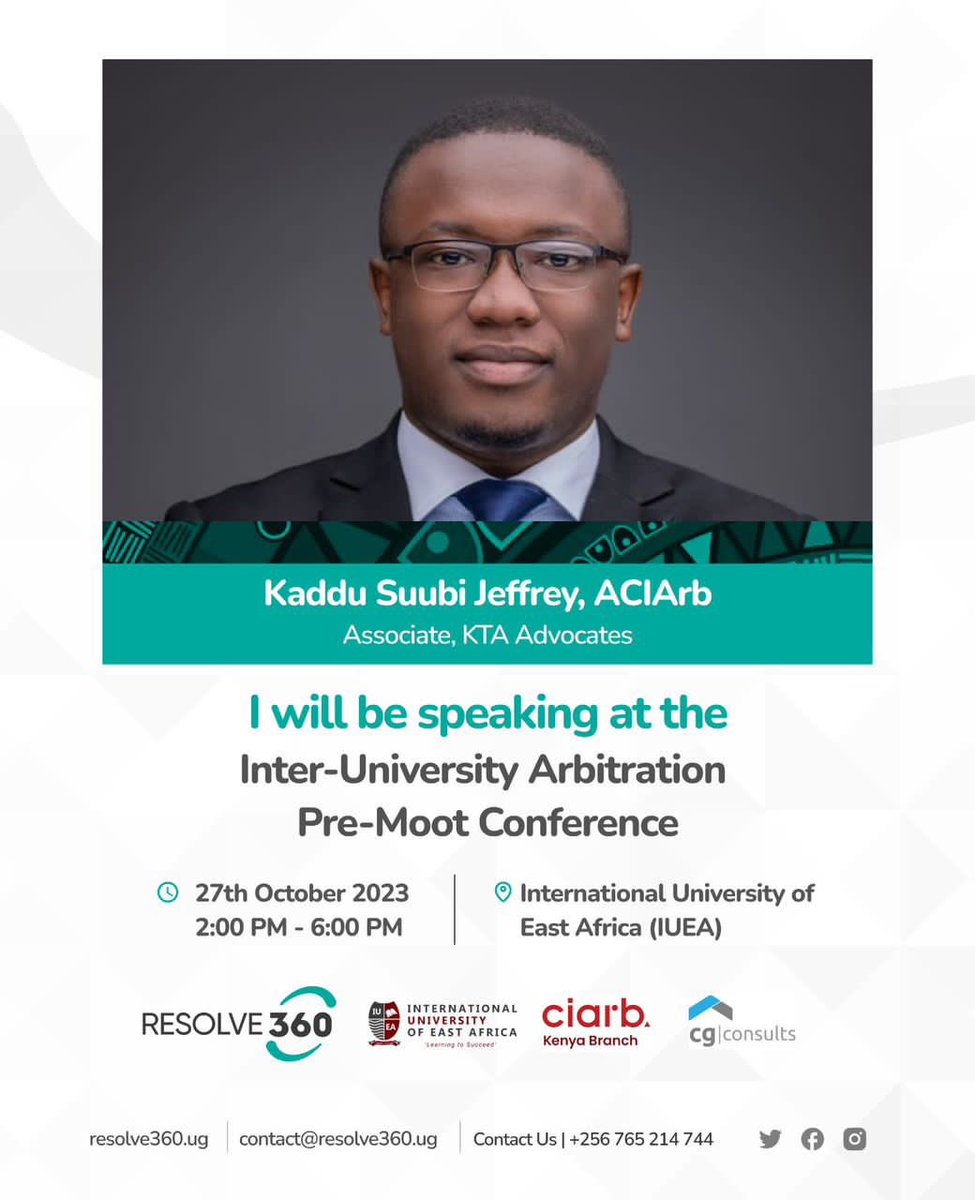 We will start off with a Pre-Moot Arbitration Conference on 27 October followed by the moot competition on 28 October. 

Looking forward to great learning and networking opportunities.