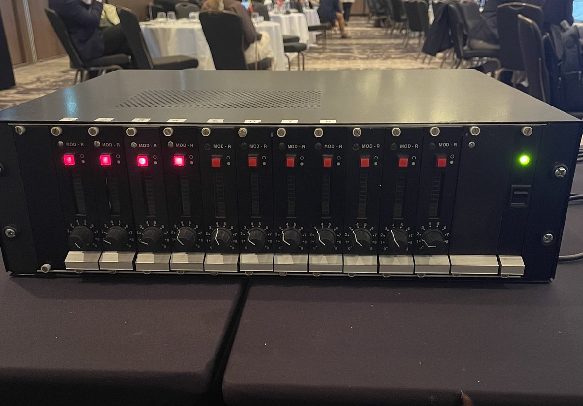 Auditel infrared interpretation system at work