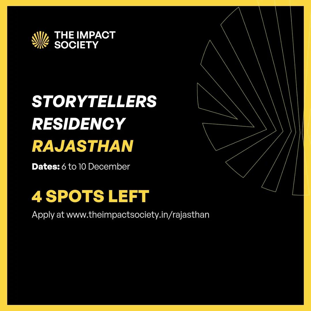 Very excited to share that I will be leading a few workshops at this well curated #creativeresidency by Impact Society Rajasthan 6-10 Dec Apply now (Only 4 spots left) theimpactsociety.in/rajasthan #artresidency #wildlifeart #artworkshop #rajasthan #wildlifeconservation