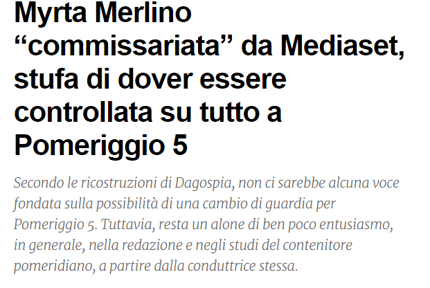 ilgiomba's tweet image. Questo è l'anatema D'Ursiano! 😂

Scherzi a parte, si è capito dal primo momento che era completamente inadatta a questo tipo di format: la #Merlino è, appunto, più tipo da "L'Aria che Tira". Il format è abituato da anni allo stile unico della #DUrso. Era normale finisse così!