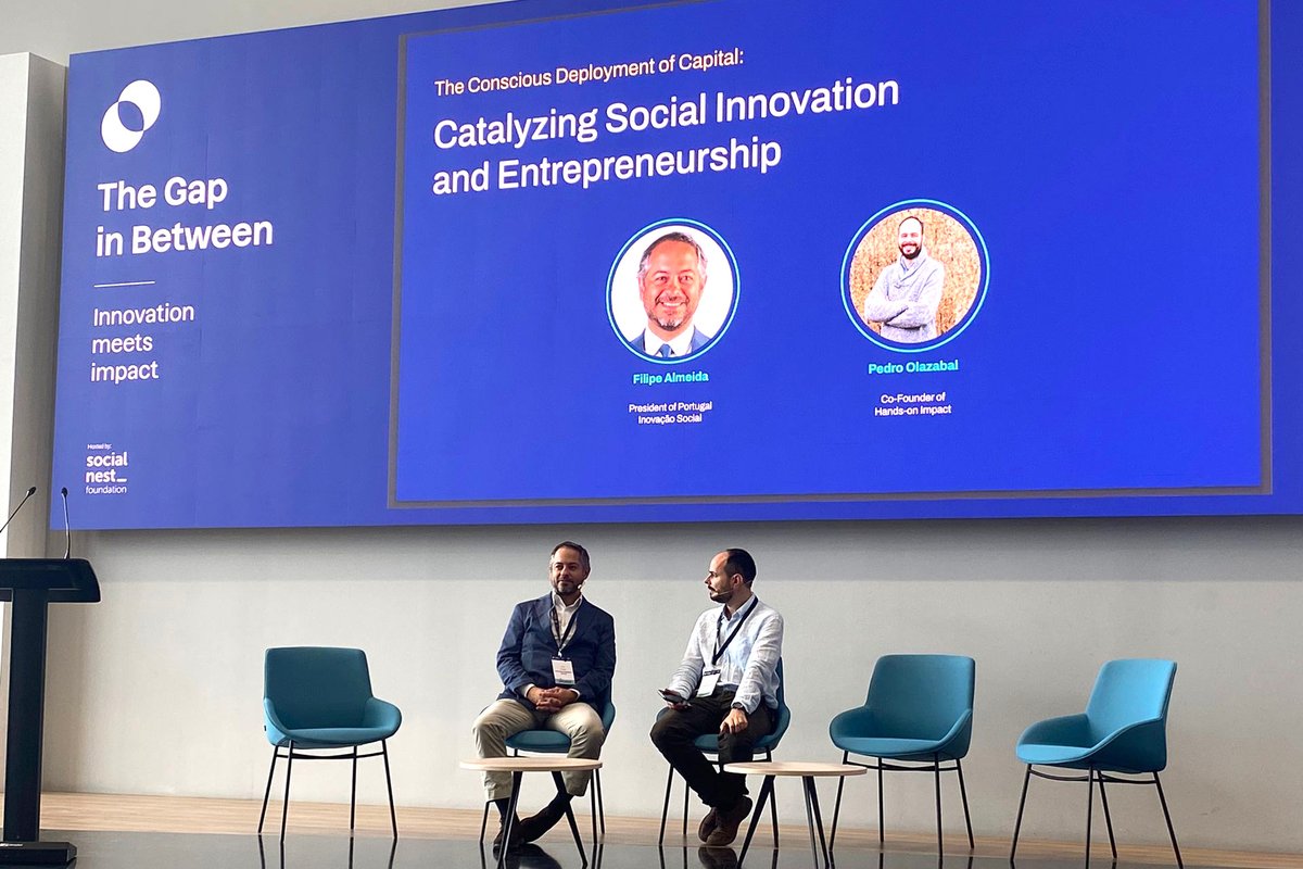 HandsonImpact's tweet photo. 🟢 #TheGIB

@olazabal_pedro is interviewing Filipe Almeida (@PtInovSocial) to hear about the key role of bridging government and institutional views with the business perspective to support the entire life cycle of social innovation projects and entrepreneurship. https://t.co/OLLJ2Iee5c