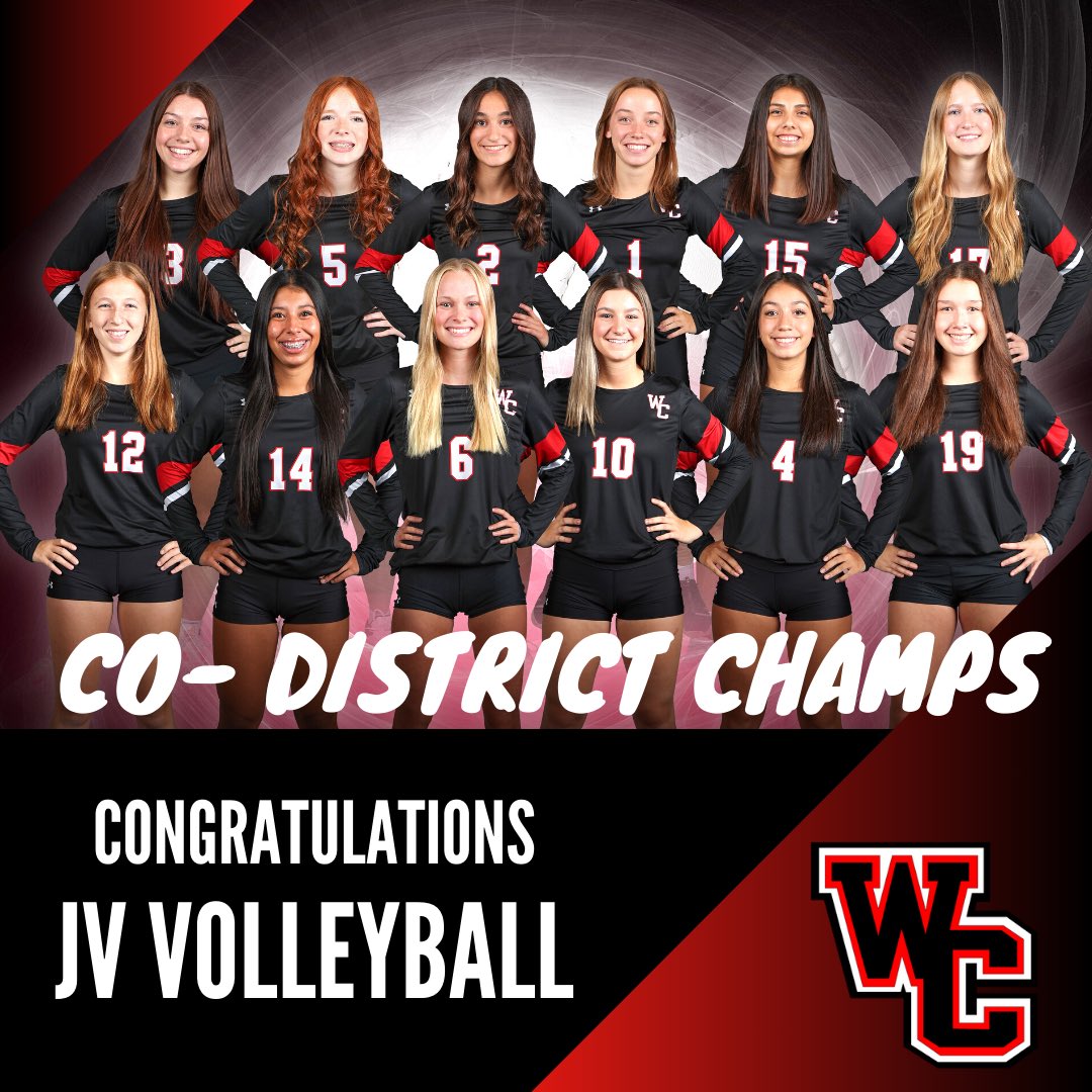 CONGRATULATIONS to our Junior Varsity Team for finishing 15-1 and claiming the Co-District Champs title!