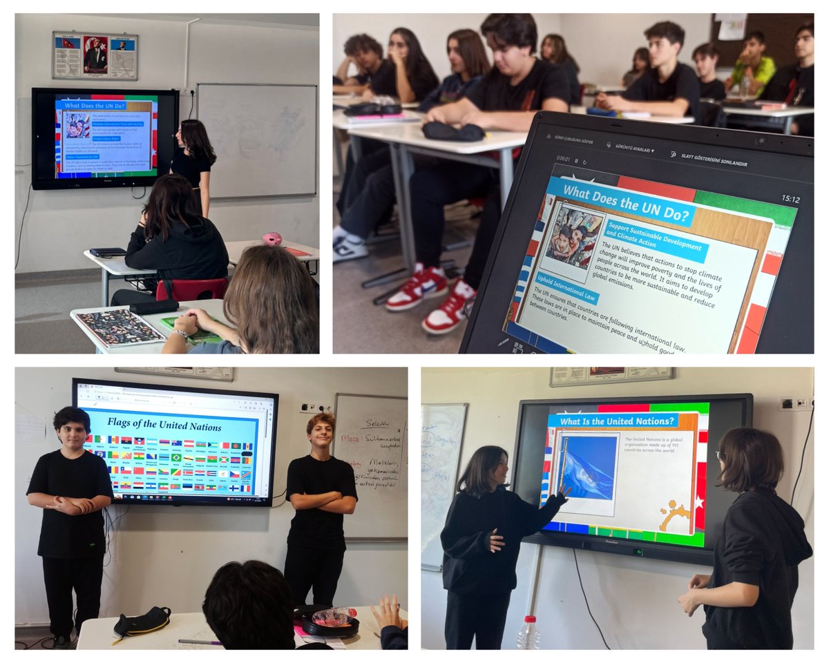 Anadolu Lisesi öğrencilerimiz İngilizce derslerinde çeşitli aktivitelerle Birleşmiş Milletler Günü'nü kutladılar.

#BahçeşehirKoleji