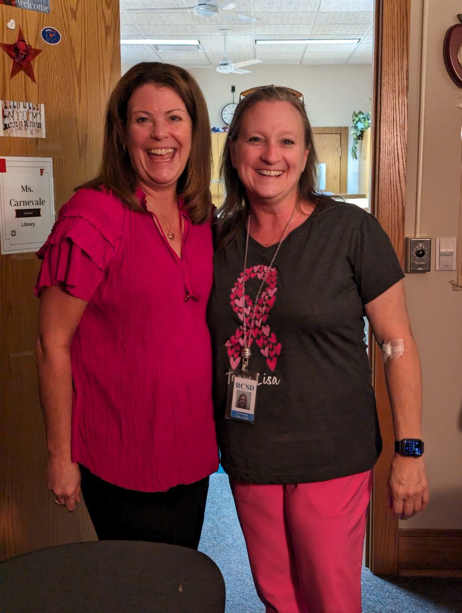 Visiting Franklin and found a friend in pink! #OneRCSD #WearPink #OnWednesdaysWeWearPink