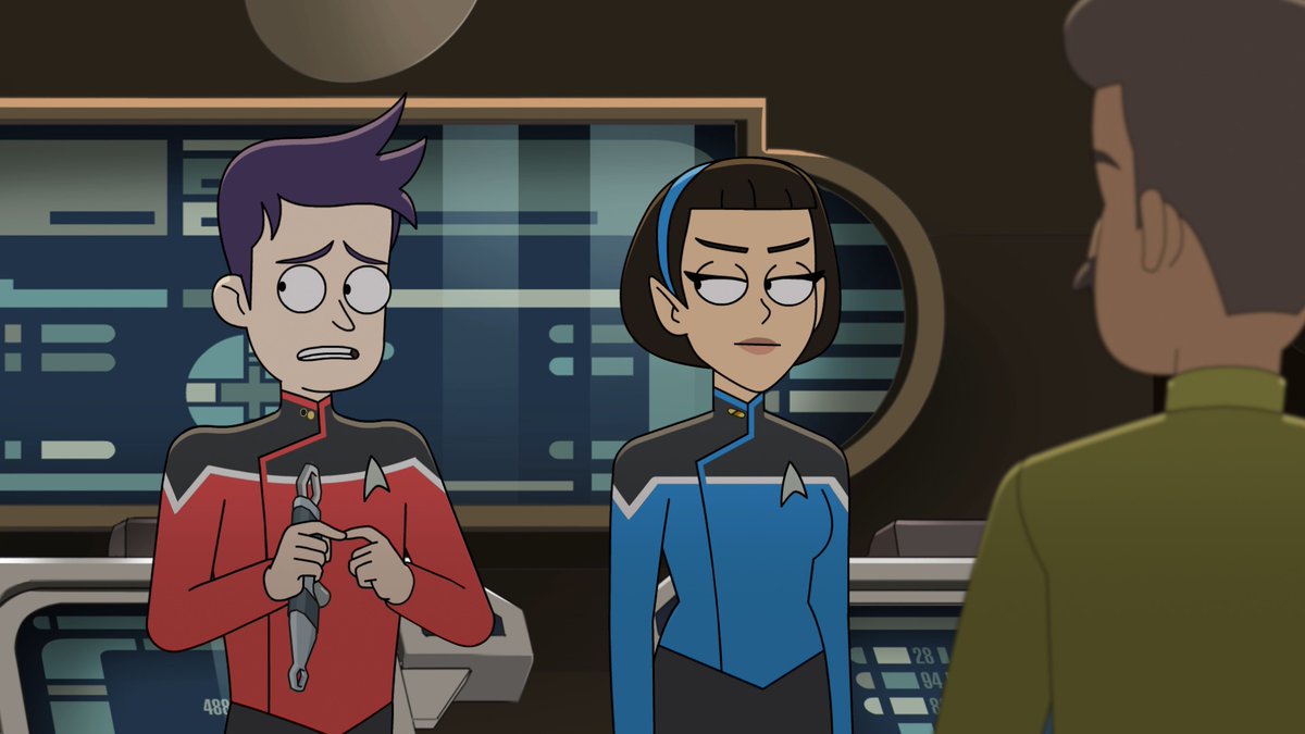 EISTPod's tweet photo. This Thursday at 8pm central, #Discoverage is back with a review of the latest #StarTrekLowerDecks episode, “????”! Watch us at https://t.co/fy8vsD6a4M or at @eistpod on Twitter and tweet at us during the show to join the conversation! https://t.co/IhgRjPQ5f4
