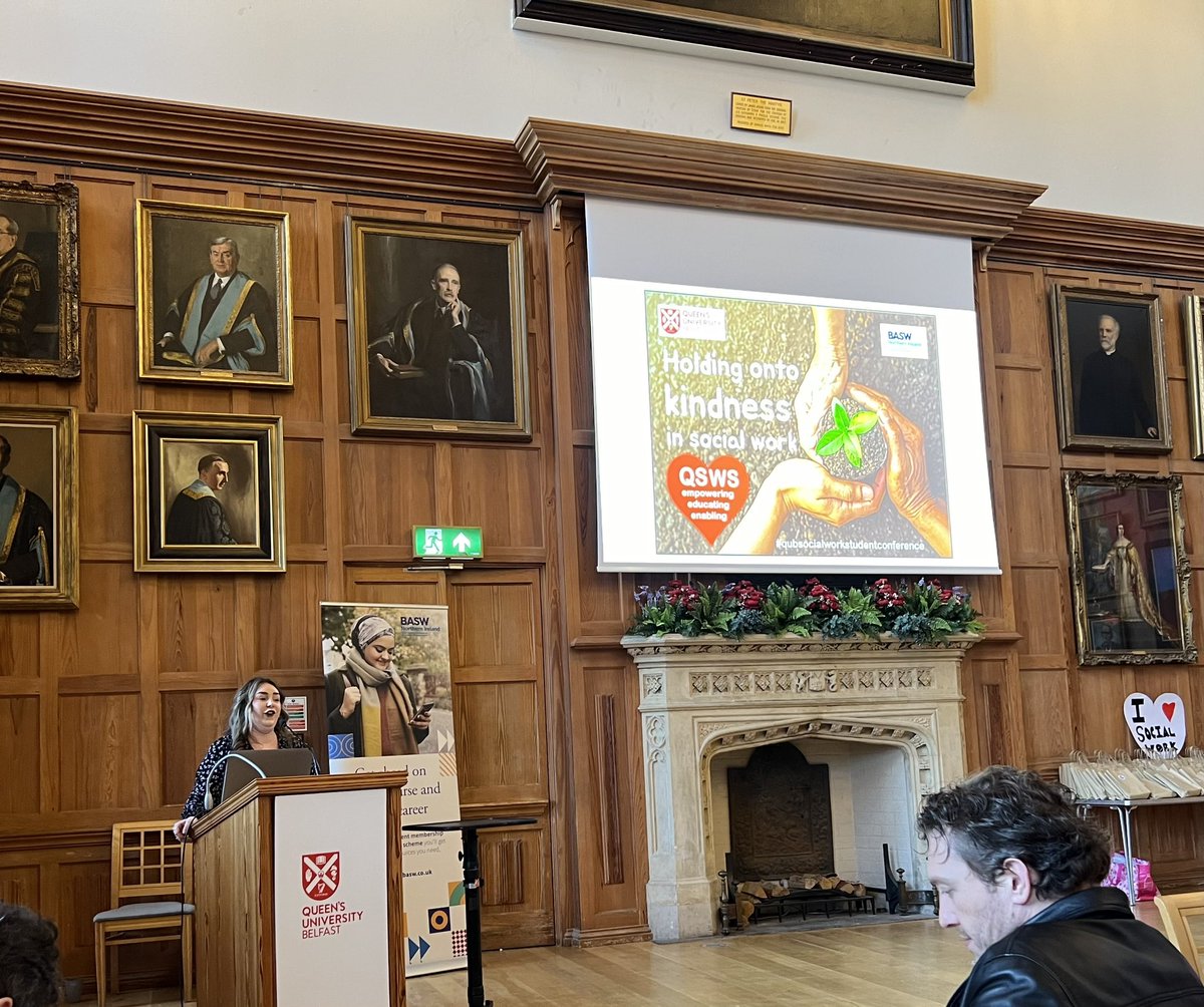 LisaTMSA's tweet photo. Inspired listening to @ashleighward00 who with Andrew Rawding began the @QubWork16115 . With the vision, insight &amp; wisdom I heard from this young woman, my hope &amp; heart were nourished. As was seeing SW students there to learn/grow. A great event. Well done all @BASW_NI @QUBSSESW https://t.co/YExT1VRKz1