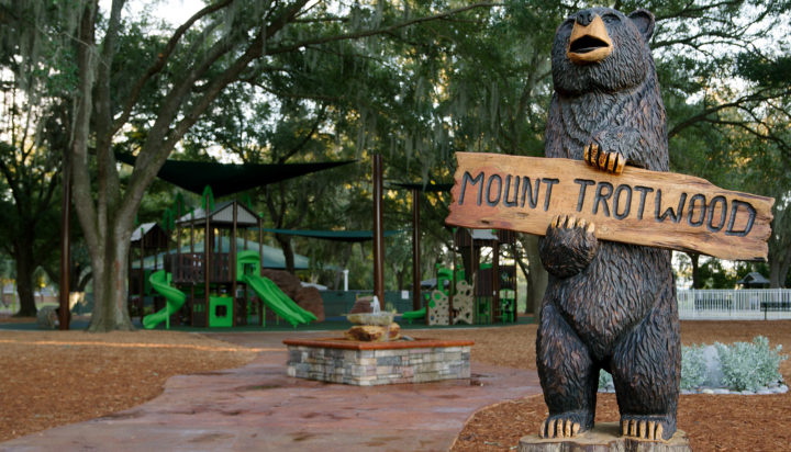 ProPlaygrounds's tweet image. This adorable wilderness themed playground located in Wintersprings, FL features our nature theme play system, boulder climbers, and shade structures that creates an elevated and cohesive look to this park.