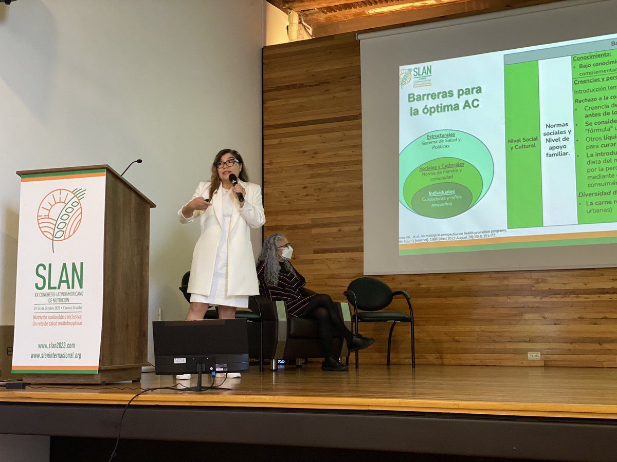 #SLAN2023
“En México, >50% de los infantes consumen ultraprocesados. Desde hace más de 20 años existe un bajo cumplimiento en las recomendaciones de Alimentación Complementaria (AC)” Dra. <a href="/IvonneRamirezS/">Ivonne Ramirez Silva</a>  del <a href="/1CINyS/">CINyS - INSP</a> <a href="/inspmx/">INSP México</a> 

<a href="/slanoficial/">SLAN Internacional</a> <a href="/UNICEFMexico/">UNICEF México</a> <a href="/unicefecuador/">UNICEF Ecuador</a>