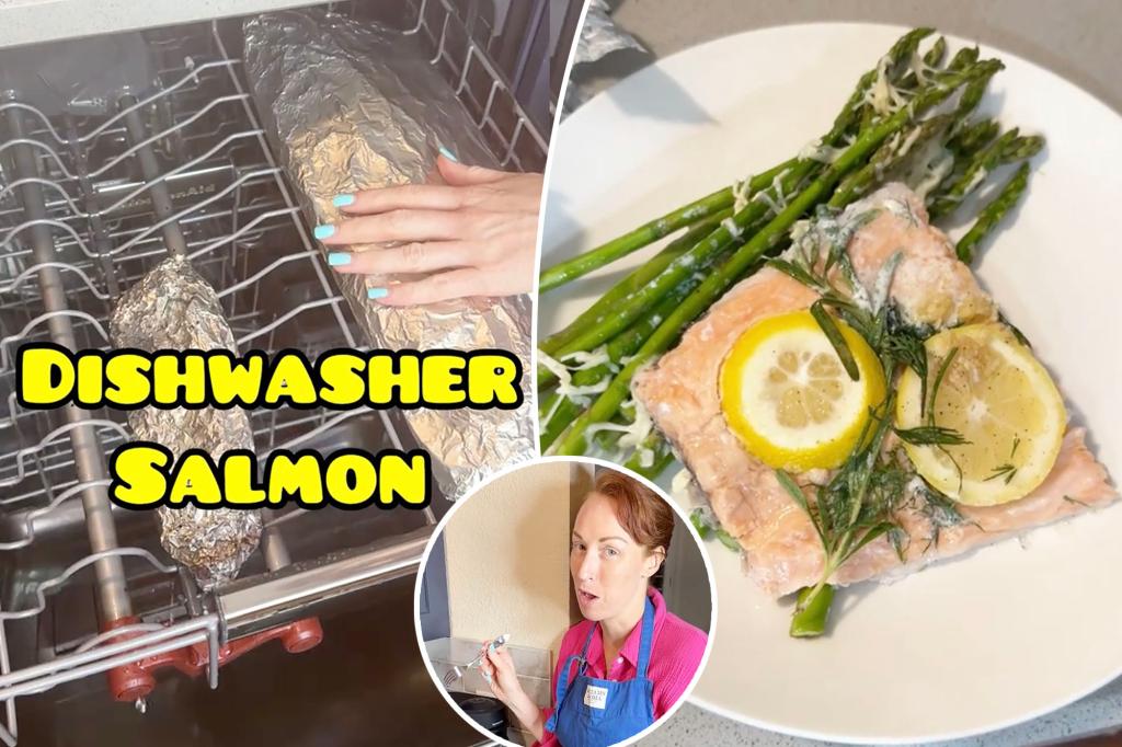 nypost's tweet photo. I cook seafood in the dishwasher — it’s my hack for ‘perfectly cooked salmon’ https://t.co/MpCfUe74Ij https://t.co/h8QPfyFUUt