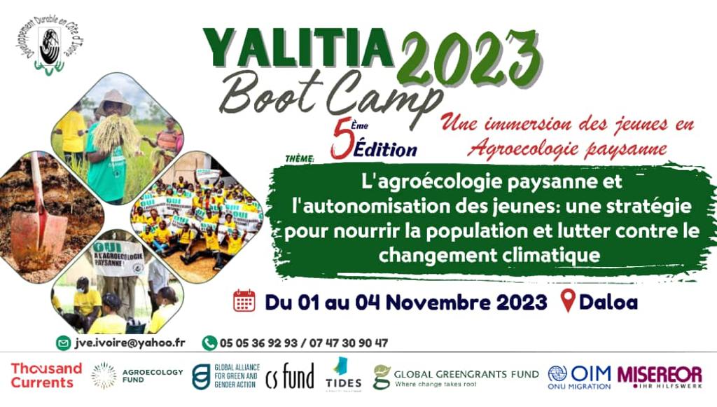 Bientôt  la 5 ème édition du camp de formation en Agroecologie paysanne  !!  #YalitiaBootcamp2023