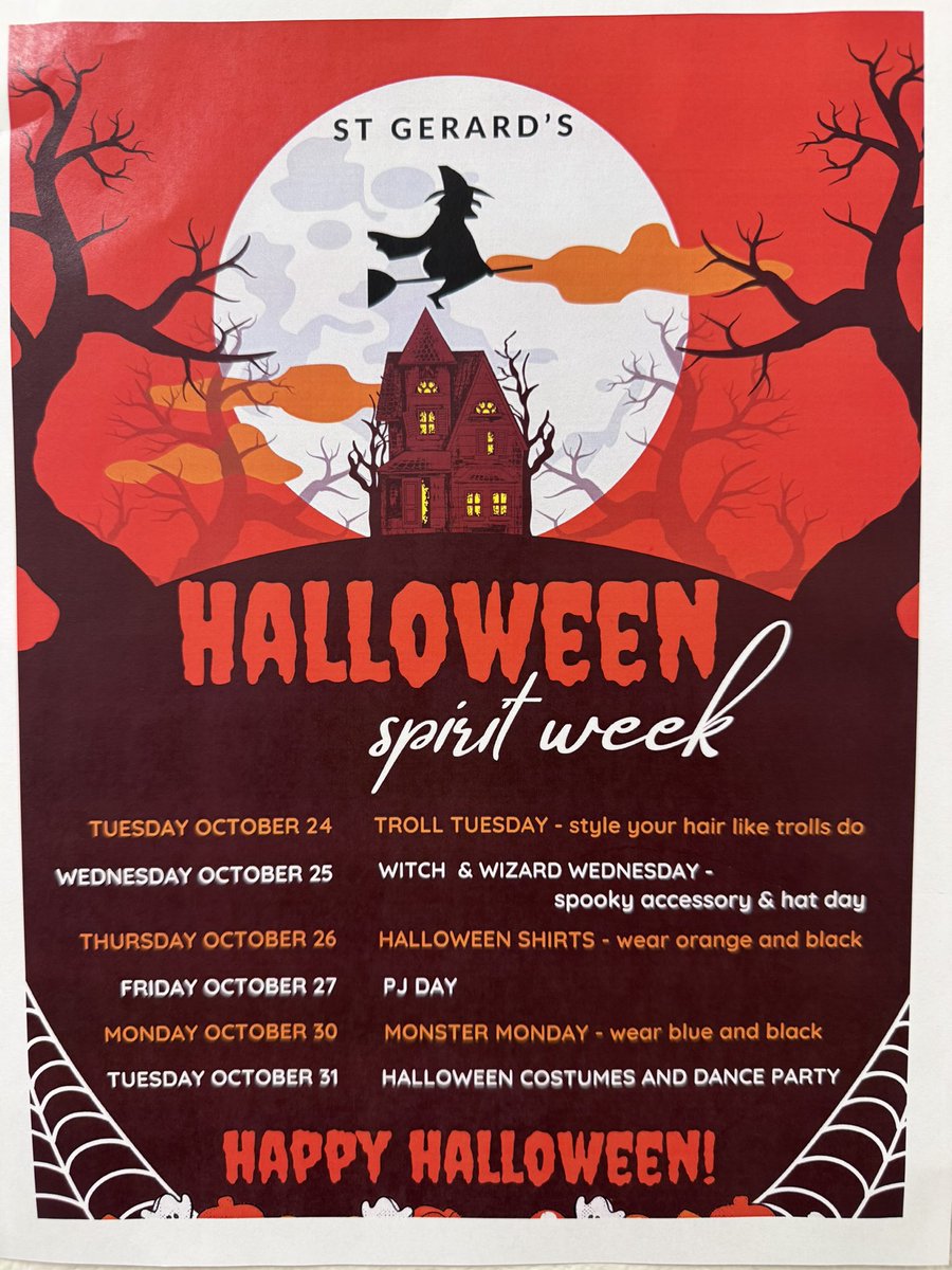 We continue our Halloween Spirit Week with…Witch &amp; Wizard Wednesday! 🧙‍♀️🧙‍♂️ 

Tomorrow you can wear Orange and Black! 🟠⚫️

Thank you to everyone who brought their toonies in!