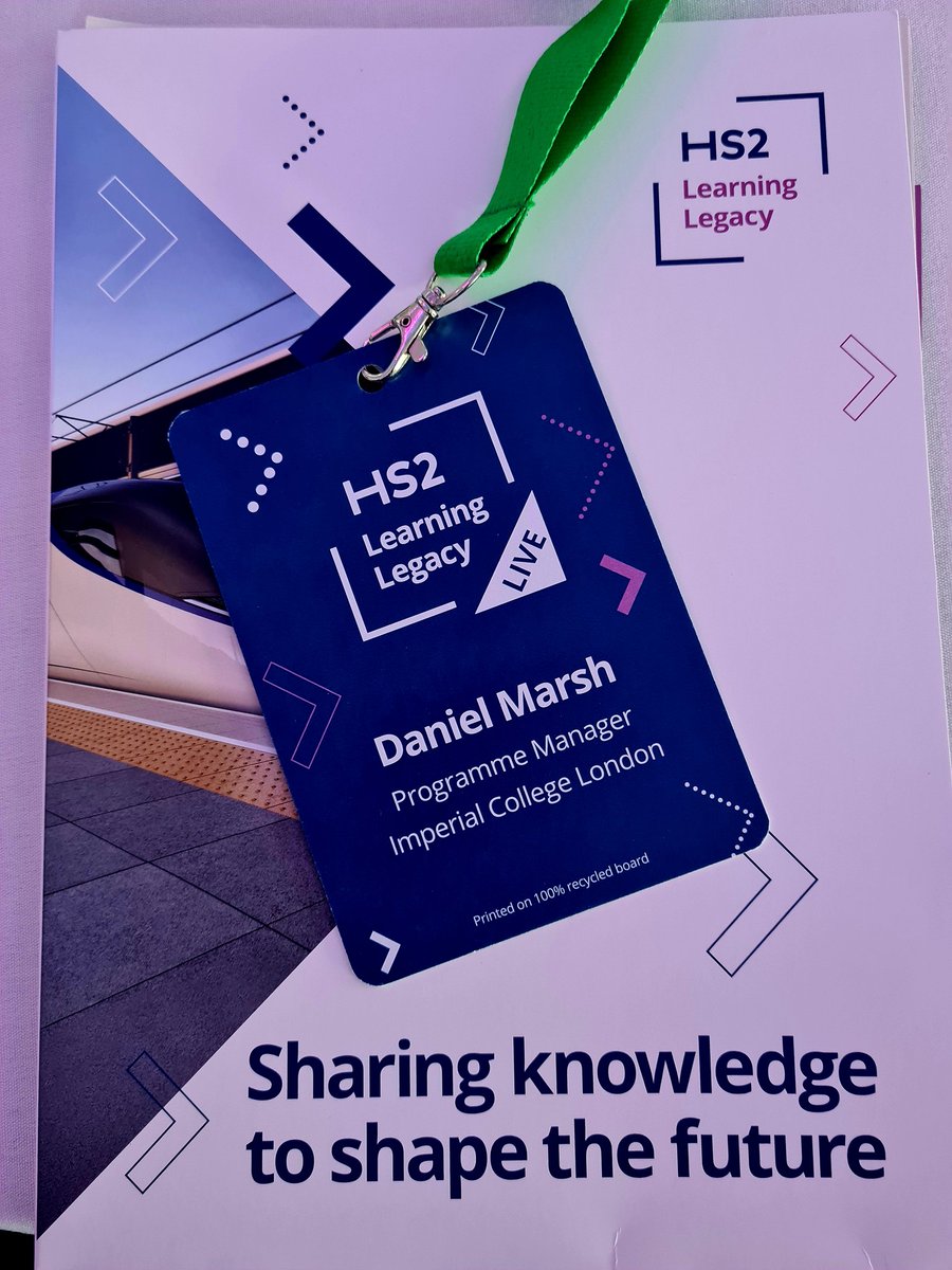 It was a real pleasure to join @HS2ltd for their #LearningLegacy event at the @sciencemuseum today to talk about testing #NetZero #innovation and reducing #emissions from the #construction industry