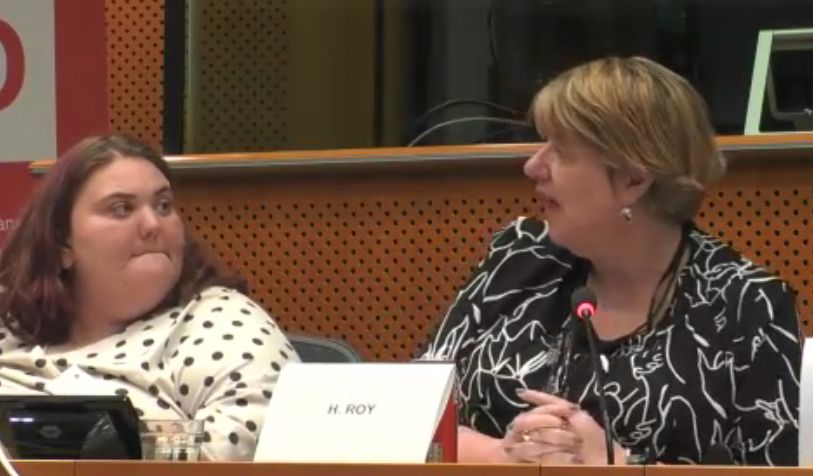 ATD_Europe's tweet image. Proud of Christina from @ATDIreland which made it clear at the #OverTheLine @social_platform @Europarl_EN event what it means to live on social benefits in a EU country. Great contributions by #CSO speakers @EAPNEurope and @AmanaFerro @ERGO_Network 
#EndPoverty #Dignity4all #SDG1
