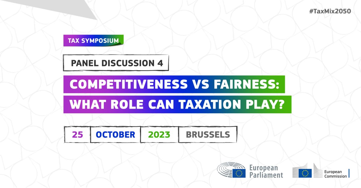 The Tax Symposium resumes at 16.30 with: - a duel debate between @toveryding & @NadineRiedel2 on the challenges ahead & changes needed for EU tax policy - the 4th and last panel discussion of the day 👇 Follow it all 👉multimedia.europarl.europa.eu/en/webstreamin…