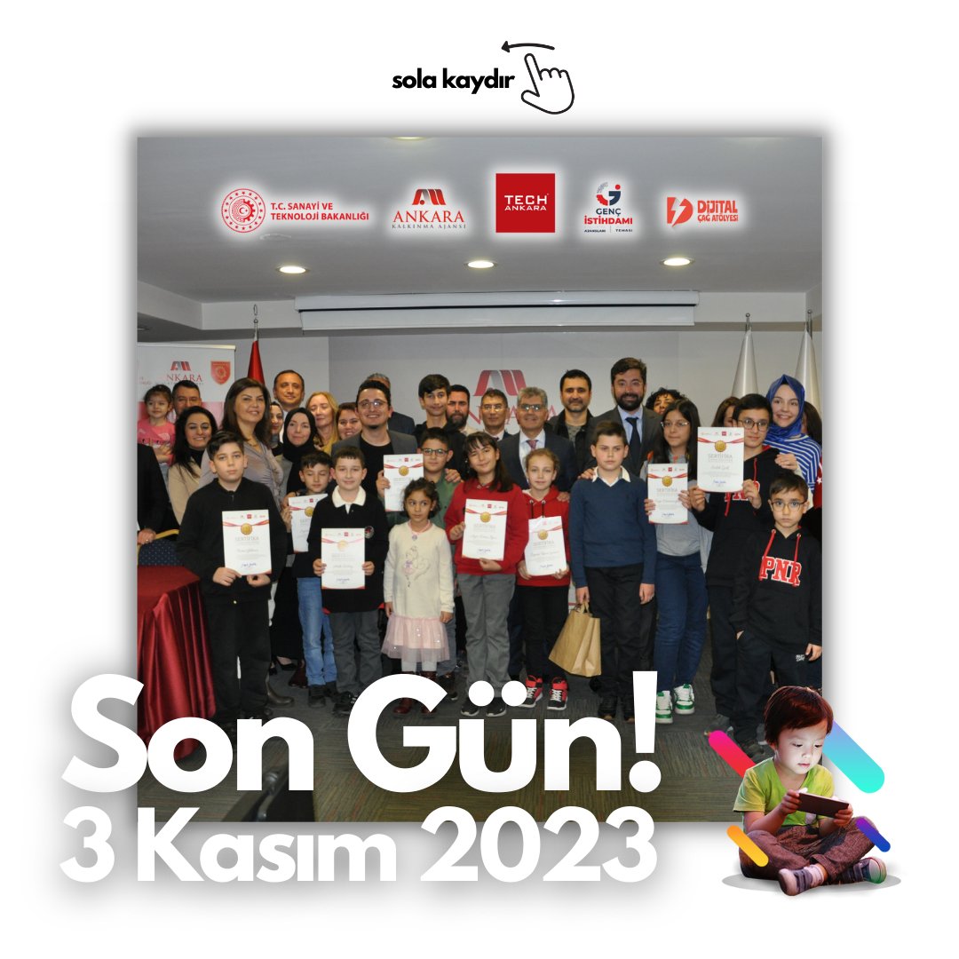 dcagatolyesi's tweet photo. ⏳ HATIRLATMA: SON BAŞVURU TARİHİ 3 KASIM 2023
••••••
1️⃣Fotoğraflar 2022 yılındaki yarışmanın çok keyifli geçen ödül töreninden... Peki bu seneki yarışmaya kimler katılıyor?

2️⃣Acele et, son gün 3 Kasım 2023. Detaylar aşağıdaki adreste.

✅ https://t.co/Lpvpl23YLa

#ArfBot https://t.co/hqciz7qWKi