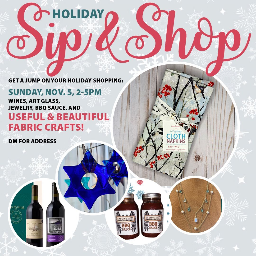Sip & Shop is Sunday, November 5 in San Diego. Check 'holiday gifts' off your list at this small-but-mightly holiday bazaar. DM me for the address. Link to my Etsy shop in bio. #SkunkCabbageCrafts #holidaydecor #holidaygifts #christmasgifts #holidayshopping #handmade #shopsmall